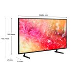 Televisor Samsung FLAT LED Smart TV 70 pulgadas Crystal UHD 4K  /3,840 x 2,160 /HDR / DVB-T2 /LAN /WIFI 5 / Bluetooth 5.2 / Google Meet / AirPlay 2 /modo ambiente/ Modo Juego/ HDMI x 3/ USB x1 /abre y edita archivos de Office/ Garantía 1 año, Ficha técnica completa en www.samsung.com.co