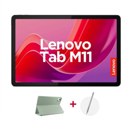 Tablet Lenovo M11 TB330XU Pantalla 11 Pulgadas WUXGA Conectividad Wifi y LTE Memoria 4GB + Almacenamiento 128GB Color Verde Incluye Estuche y Lapiz