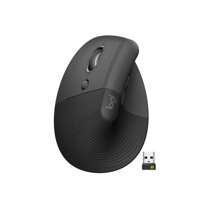 Mouse LOGITECH Vertical Para Usuarios Zurdos COLOR Gris