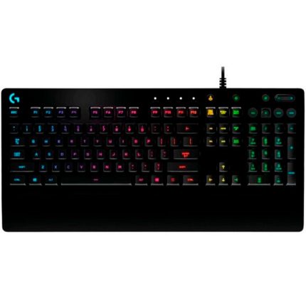 Teclado G213 prodigy logitech gaming ingles alámbrico USB RGB lightsync color negro