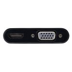 Adaptador EATON Convertidor Todo En Uno DisplayPort A VGA/HDMI COLOR Negro