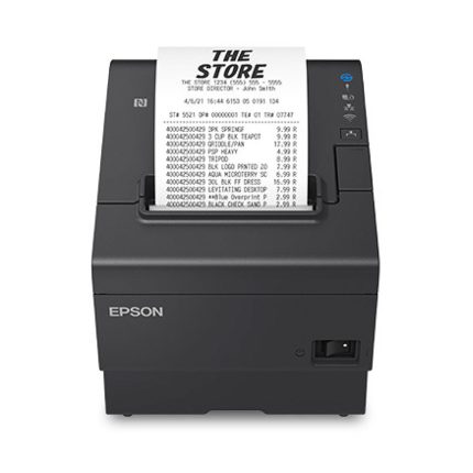 Impresora Epson Térmica de Recibos TM-T88VII-012; Puertos: USB+Ethernet+Serial, Autocortador, Ancho: 80mm/58mm, Velocidad: 500mm/s, Incluye fuente (4 años de Garantía)