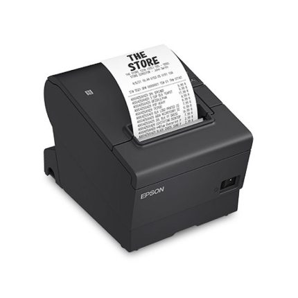 Impresora Epson Térmica de Recibos TM-T88VII-012; Puertos: USB+Ethernet+Serial, Autocortador, Ancho: 80mm/58mm, Velocidad: 500mm/s, Incluye fuente (4 años de Garantía)