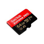 Tarjeta Micro SD SANDISK Extreme Pro 64GB COLOR Negro Y Rojo