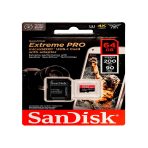 Tarjeta Micro SD SANDISK Extreme Pro 64GB COLOR Negro Y Rojo