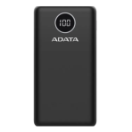 Power Bank 20000mAh Negra digital /2 puertos usb quick charge + 1 Puerto Tipo C Salida + 1 Puerto Tipo C Entrada