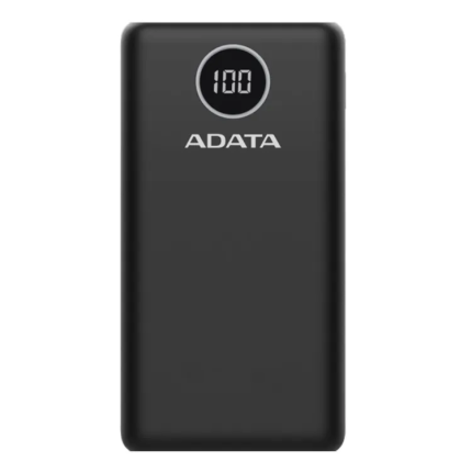 Power Bank 20000mAh Negra digital /2 puertos usb quick charge + 1 Puerto Tipo C Salida + 1 Puerto Tipo C Entrada