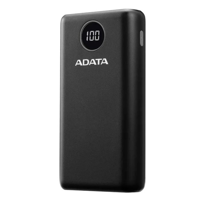 Power Bank 20000mAh Negra digital /2 puertos usb quick charge + 1 Puerto Tipo C Salida + 1 Puerto Tipo C Entrada
