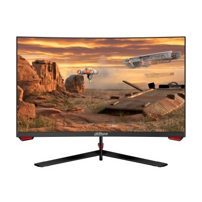 Monitor Dahua Curvo Gamer 27” panel VA / borde delgado 3 caras VA,Tamaño: 27 Color Negro,Resolución 1920 X 1080 (16:9),Tipo de pane: VA,Tipo de respuesta: 5ms (GTG) tasa de referesco 165 HZ,Conectividad: DP / HDMI 1,4 (Incluye cable HDMI),Angulo de visión: 178° H / 178°V,Incluye Base Metálica,Garantia de 3 años