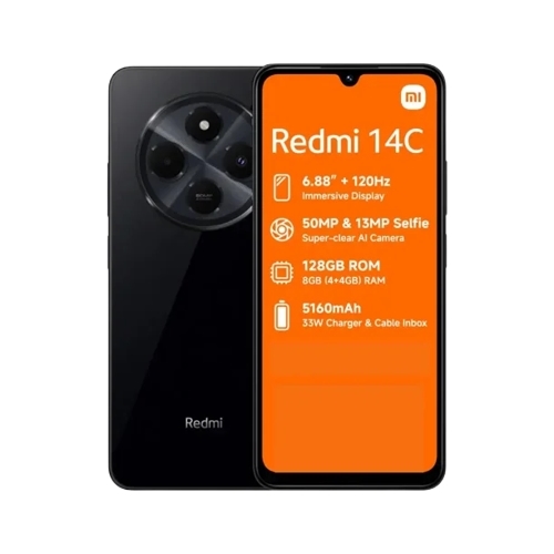 Celular Xiaomi Redmi 14C Midnight Black 4GB + 256GB (Colombia)