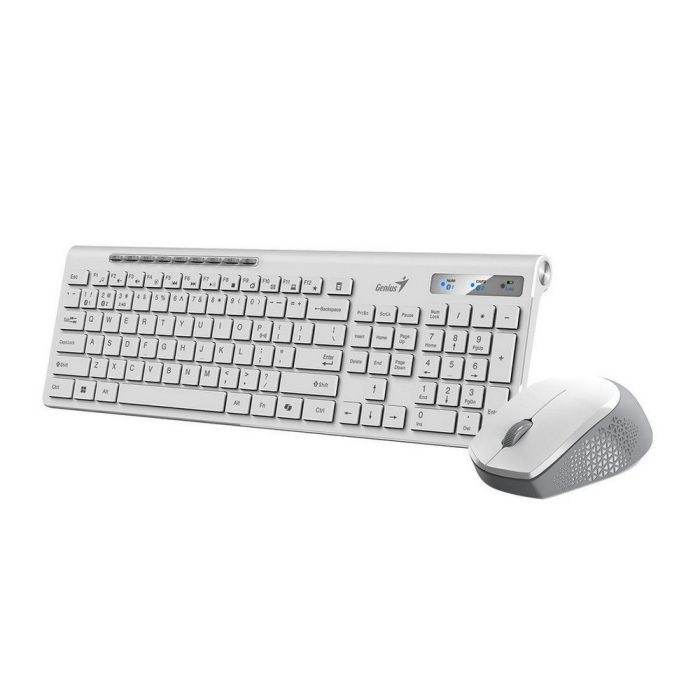 COMBO TECLADO 8230 SLIM INALAMBRICO WHITE