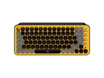 TECLADO INALAMBRICO POP GRIS AMARILLO