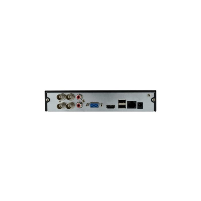 Grabador Dahua XVR, 4 Canales, Inteligencia Artificial, Penta-brid (CVBS/HDCVI/AHD/TVI/IP), H264+/H265+, Audio in/out. Hasta 6TB (Disco Duro No incluido)