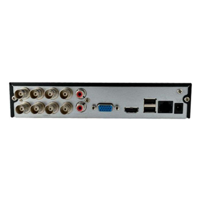 Grabador Dahua XVR, 8 Canales, Inteligencia Artificial, Penta-brid (CVBS/HDCVI/AHD/TVI/IP), H264+/H265+, Audio in/out. Hasta 6TB (Disco Duro No incluido)