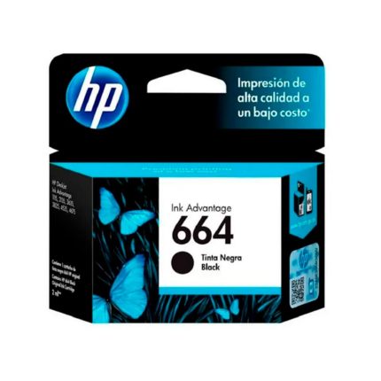 CARTUCHO HP NEGRO 664 HP DESKJET INK ADVANTAGE 1115,2135,3635,3835,4675 120pag