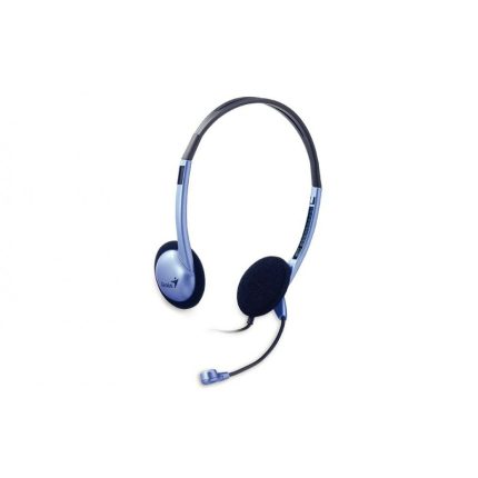 Audífono Diadema GENIUS HS-02B 2 Plug 3.5mm Azul-Negro