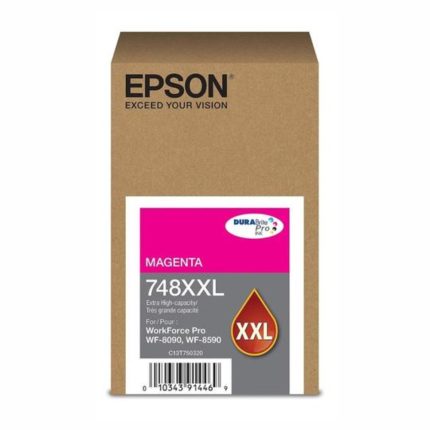 Cartuchos de Tinta Epson Magenta T748XXL320-AL para WorkForce WF-6090/WF-6590 (7.000 páginas)