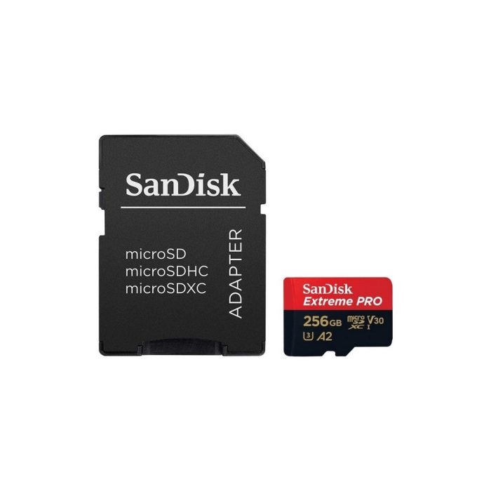 Tarjeta MicroSD SanDisk Extreme Pro UHS-I con adaptador 256GB