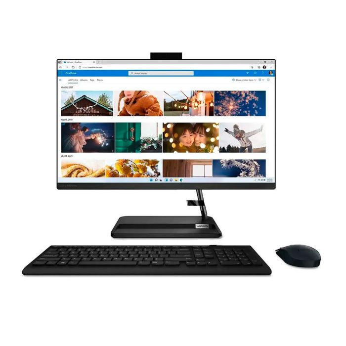 Todo en uno Lenovo IC 3 27IAP7 Intel Core i5 12450H 27 Pulgadas FHD Memoria 16GB Estado Solido 512GB Windows 11 Home Color Negro