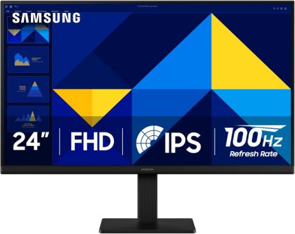 Monitor FHD Plano de 24 panel IPS, modo para cuidado ocular y eco saving plus Resolución 1920X1080 (16:9) plano Contraste tipico: 1000:1 a 250nit Tiempo de respuesta: 4ms (GTG) tasa de refresco 75 HZ Conectividad: VGA, HDMI (incluye CableHDMI) VESA 100x100mm Garantia 3 años