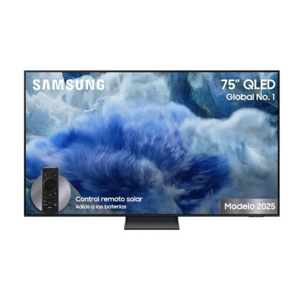 Televisor Samsung FLAT QLED  Smart TV 75 pulgadas, UHD 4K  /3,840 x 2,160 / DVB-T2 / Procesador Q4 lite/ Bluetooth / Dual Led / asistente de voz Bixby /  modo ambiente/ Modo Juego/  HDMI x 3 / USB x 1 /LAN/ abre y edita archivos de Office/Garantía 1 año, Ficha tecnica completa en www.samsung.com.co