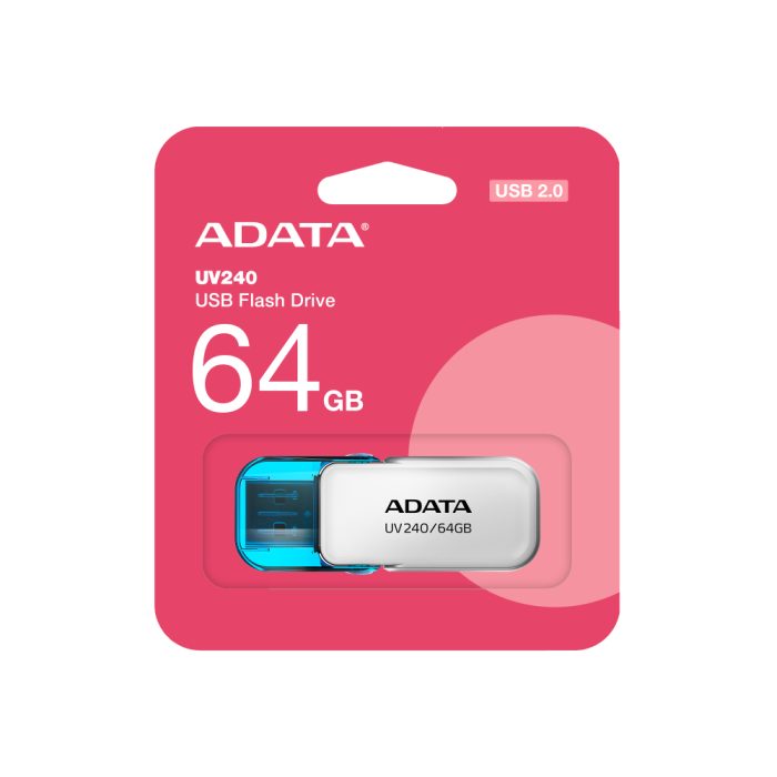 MEMORIA USB 2.0 UV240 COLOR BLANCO AZUL