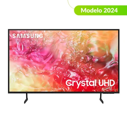 Televisor Samsung FLAT LED CRYSTAL Smart TV 55 pulgadas Crystal UHD 4K  /3,840 x 2,160 / DVB-T2 / HDR /LAN/ WIFI 5/ Control remoto Solar / Soporte ajustable / Bluetooth 5.3 / Google Meet / Multi view/ AirPlay 2 / Bixby desde el control /modo ambiente/ Modo Juego/ HDMI x 3/ USB x1-A /abre y edita archivos de Office/ control de voz/Garantía 1 año, Fi