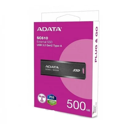 SSD EXTERNO MINI NEGRO C610  500GB TIPO USB