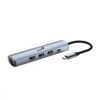 HUB 5 EN 1 DE USB 3.0 CON ETHERNET UH-545
