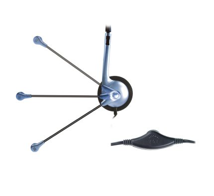 Audífono Diadema GENIUS HS-02B 2 Plug 3.5mm Azul-Negro