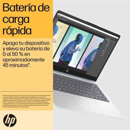 Portátil HP 14-em0021la/AMD Ryzen™ 5 7520U 4,3 GHz/16GB LPDDR5/512GB SSD/14 FHD/Windows 11 Home