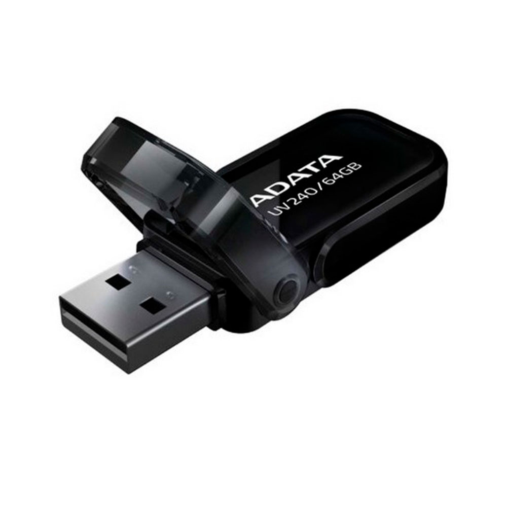 ADATA Memoria USB 2.0 UV240 64GB COLOR Negra ADATA Memoria USB 2.0 UV240 64GB COLOR Negra