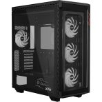 XPG BATTLECRUISER II, Negro, E-ATX Torre Media, 3.5incx2+3,E/S: USB-Cx1, USBx2, HD Audiox1, Resetx1, Powerx1, Ventilador: Frontalx4, Traserox1, 2 años de Garantía