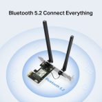 Adaptador de red MERCUSYS PCIe AX3000 Wi-Fi 6 Bluetooth 5.2