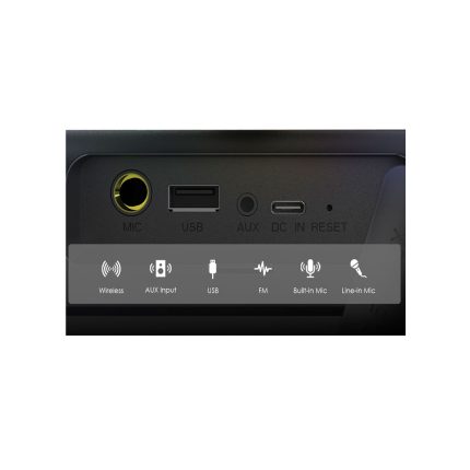 Parlante boom pop oraimo con luces rgb