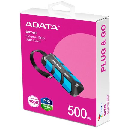 SSD EXTERNO 500GB TIPO C / CABLE INCLUIDO - vel 1000