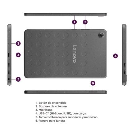 TABLET LENOVO TAB ONE TB305XU PANTALLA 8,7 PULGADAS CONECTIVIDAD LTE MEMORIA 4GB + ALMACENAMIENTO 128GB COLOR GIRS INCLUYE ESTUCHE