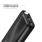 Power Bank Oraimo Cargador Pórtatil Batería 20000mah Traveler 4 Gris Oscuro