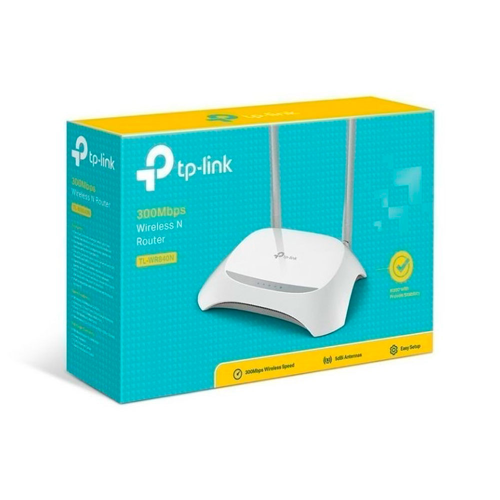Router TPLINK inalambrico 300Mbps, 2 antenas externas Router TPLINK inalambrico 300Mbps, 2 antenas externas
