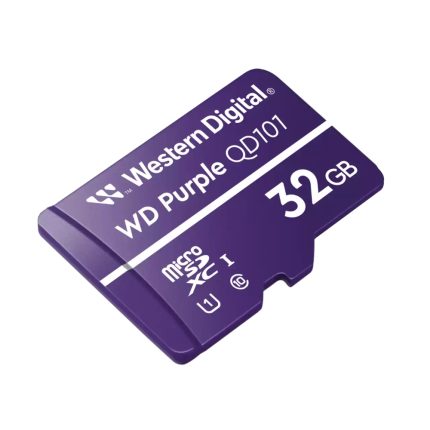 Tarjeta microSD Western Digital Purple 32GB para cámaras de seguridad grabación 24/7