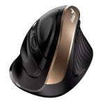 Mouse GENIUS Ergo 8250 Dorado Tipo: Optico/Botones: 6/Resolucion: 800 / 1200 / 1600 DPI/Interfaz: 2.4 GHz/Puerto USB/Alcance: 10 metros (sin interrumpir)/Alimentacion: 1 pila AA (incluida)/Medidas: 111.2 x 78.3 x 73.8 mm/Peso: 97 gr