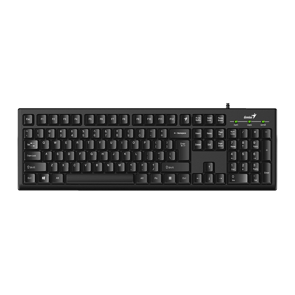 Teclado GENIUS Smart KB-100 USB Alambrico COLOR Negro Teclado GENIUS Smart KB-100 USB Alambrico COLOR Negro