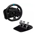 Combo Volante + pedales LOGITECH G923 para videojuegos color negro