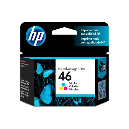 CARTUCHO HP TRICOLOR 46 HP DESKJET ULTRA INK ADVANTAGE 2529, 4729 750 pag,