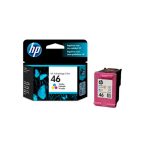 CARTUCHO HP TRICOLOR 46 HP DESKJET ULTRA INK ADVANTAGE 2529, 4729 750 pag,