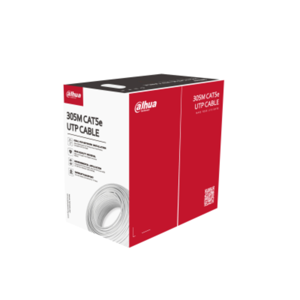 Cable UTP CAT5E de 305 m, cobre libre de oxígeno con 99.9% Cable UTP CAT5E de 305 m, cobre libre de oxígeno con 99.9%