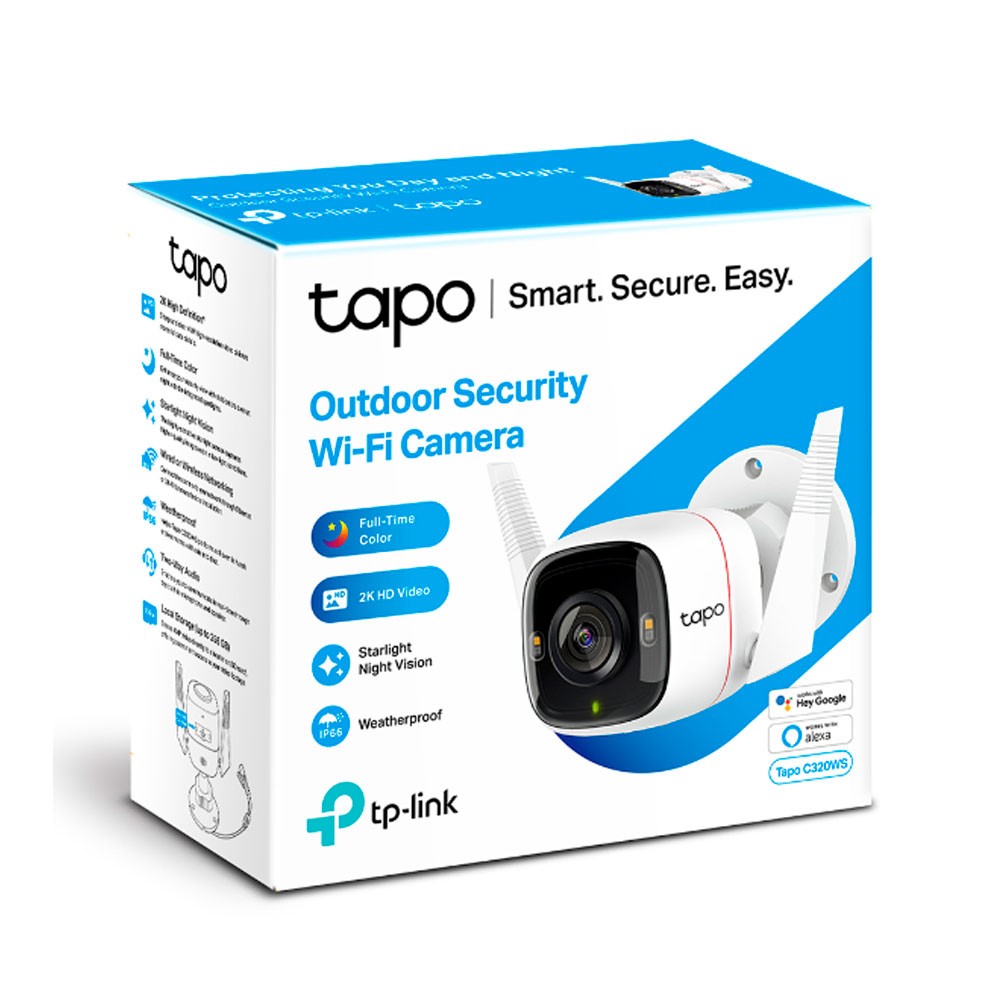 Cámara TPLINK Wifi de Seguridad Para Exteriores COLOR Blanco Cámara TPLINK Wifi de Seguridad Para Exteriores COLOR Blanco