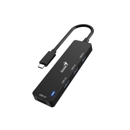 HUB USB-C GENIUS DE 4 PUERTOS BLACK