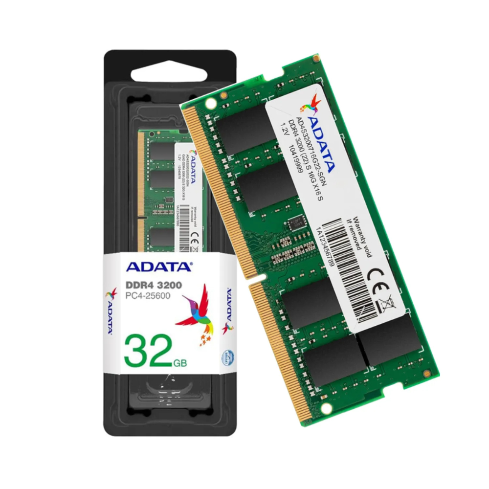 MEMORIA ADATA RAM PORTATIL DDR4 32GB BUS 3200 MEMORIA ADATA RAM PORTATIL DDR4 32GB BUS 3200