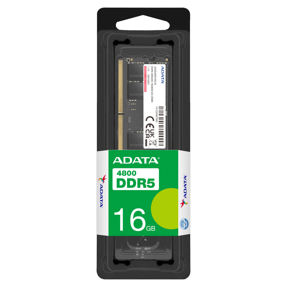 MEMORIA ADATA RAM PORTATIL DDR5 16GB BUS 4800 MEMORIA ADATA RAM PORTATIL DDR5 16GB BUS 4800